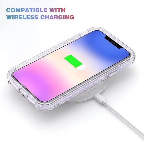 Miniatura 191 de Diaclara - Funda diseñada para iPhone 14 Pro Max, resistente, de cuerpo completo, con protector de pantalla sensible al tacto y antiarañazos + Blanco