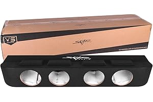 Skar Audio Quad 8" Ported Subwoofer Enclosure Compatible with Ford F-150 SuperCrew