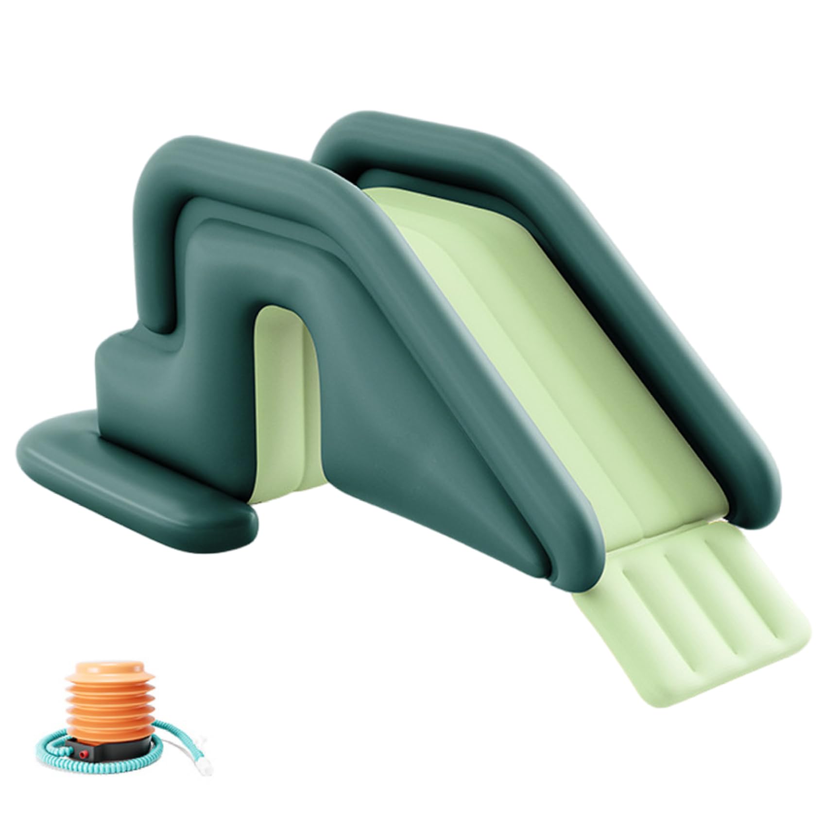Bemonew Pool Slide, 78.7x31.5x33.5 Inch Pvc Inflatable Water Slide with Air Pump for Outdoor Indoor, Backyard, Garden, Green