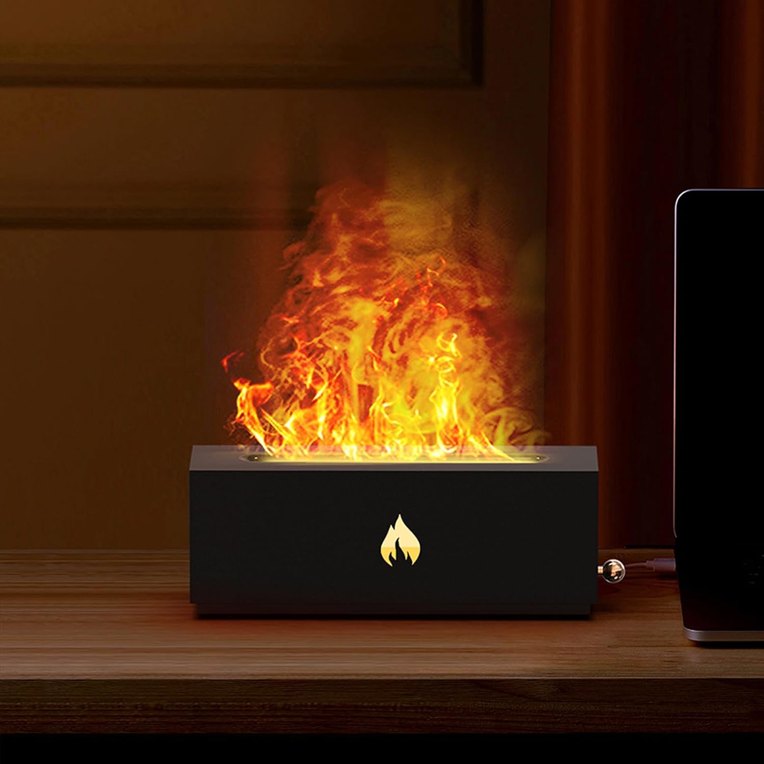 Aroma Diffuser 3D Fireplace Look, Room Fragrance Large Spray, Volcano Diffuser with Fragrance Amplification Function, Air Diffuser Selection of Multiple Modes for Children Home Aroma Diffuser 3D Fireplace Look, Room Fragrance Large Spray, Volcano Diffuser with Fragrance Amplification Function, Air Diffuser Selection of Multiple Modes for Children Home