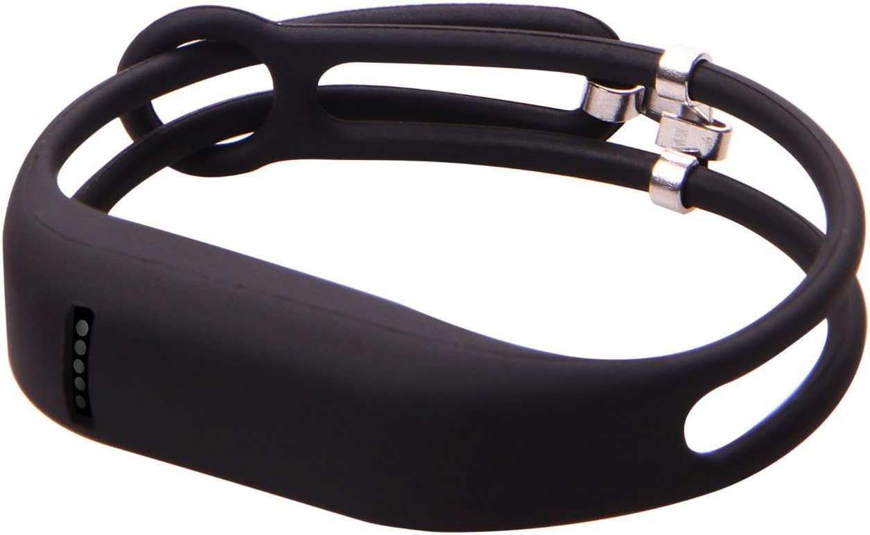 I-SMILE 2pcs Replacement Bands with Metal Clasps Wireless Activity Bracelet Sport Wristband for Fitbit Flex(No Tracker, Replacement Bands Only) & Silicon Fastener Ring