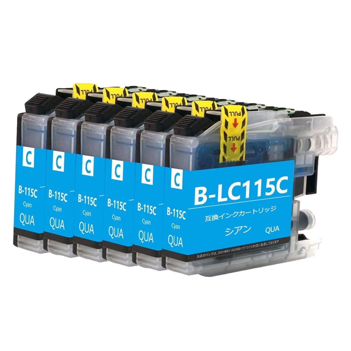 Amazon.co.jp: LC119/115互換インクカートリッジ 6本セットLC115C