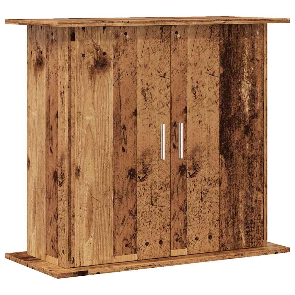 vidaXL Aquarium Stand, Fish Tank Stand for Starter, Aquarium Cabinet with Shelf, Aquarium Table, Fish Tank Base, Old Wood Engineered Wood โ image 1