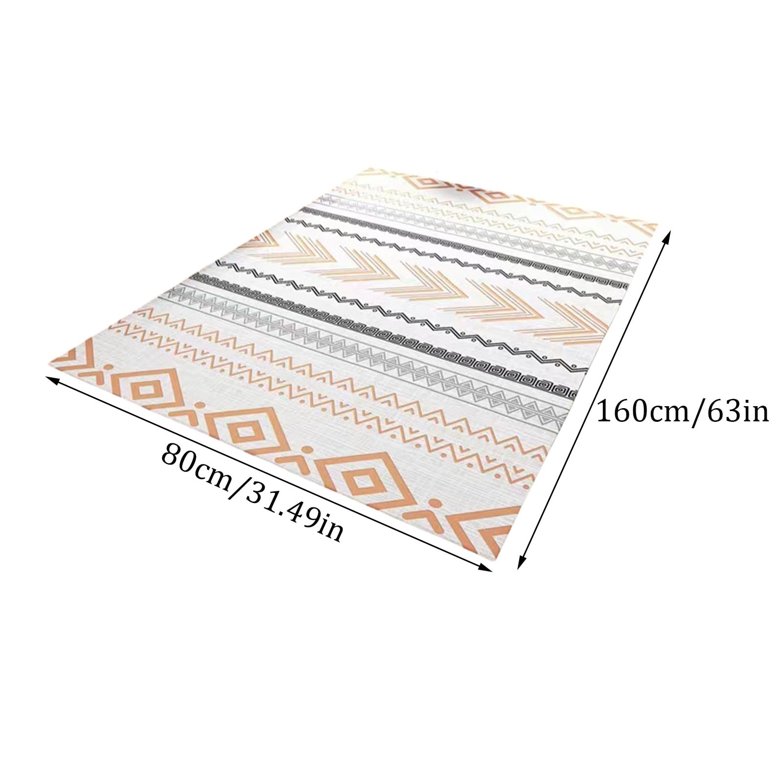 Tappeto riscaldato, grande tappeto elettrico riscaldato, tappetino riscaldante per animali domestici, con temperatura/timer regolabili, per yoga, soggiorno, camera da letto(B,160x80cm)