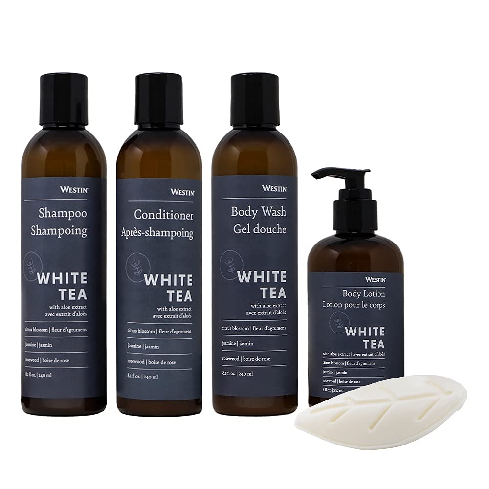 Westin White Tea Aloe Bath & Body Set Amenity Set with 7