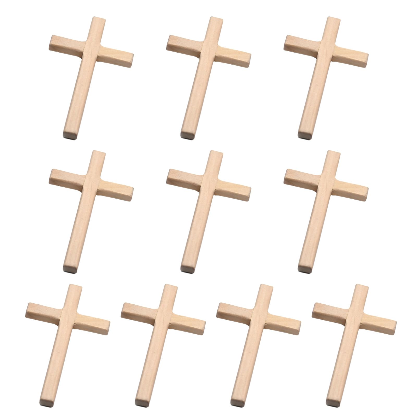 Buxuaaaa Wood Color Wood Wall Cross Clinging Wood Handheld Cross For Luck Portable Cling Crosses For Handheld Praying Room Home Christ Ornaments