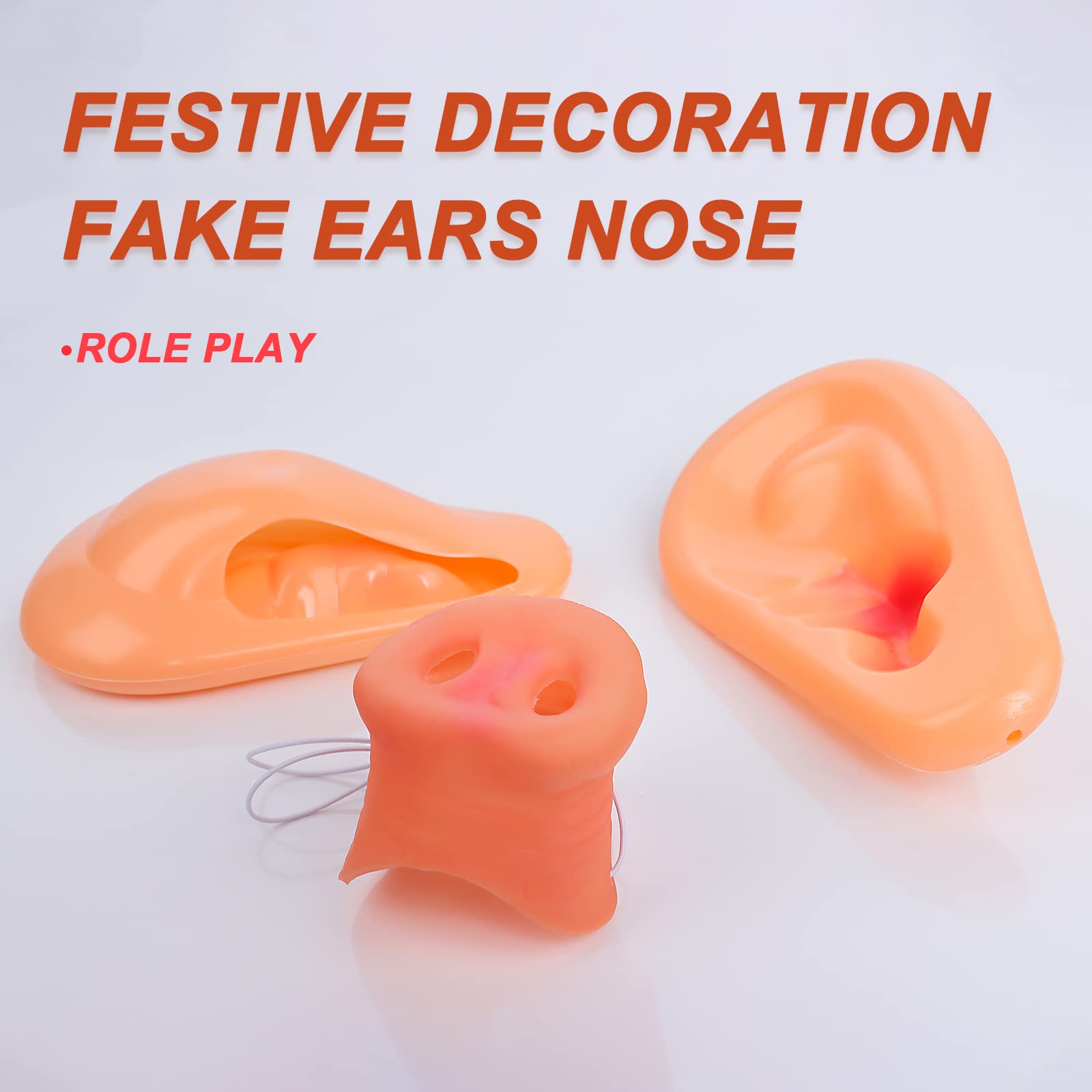 Set Maschera Halloween Naso E Orecchie Di Maiale - Divertente Per Feste E Bambini - Foto 10