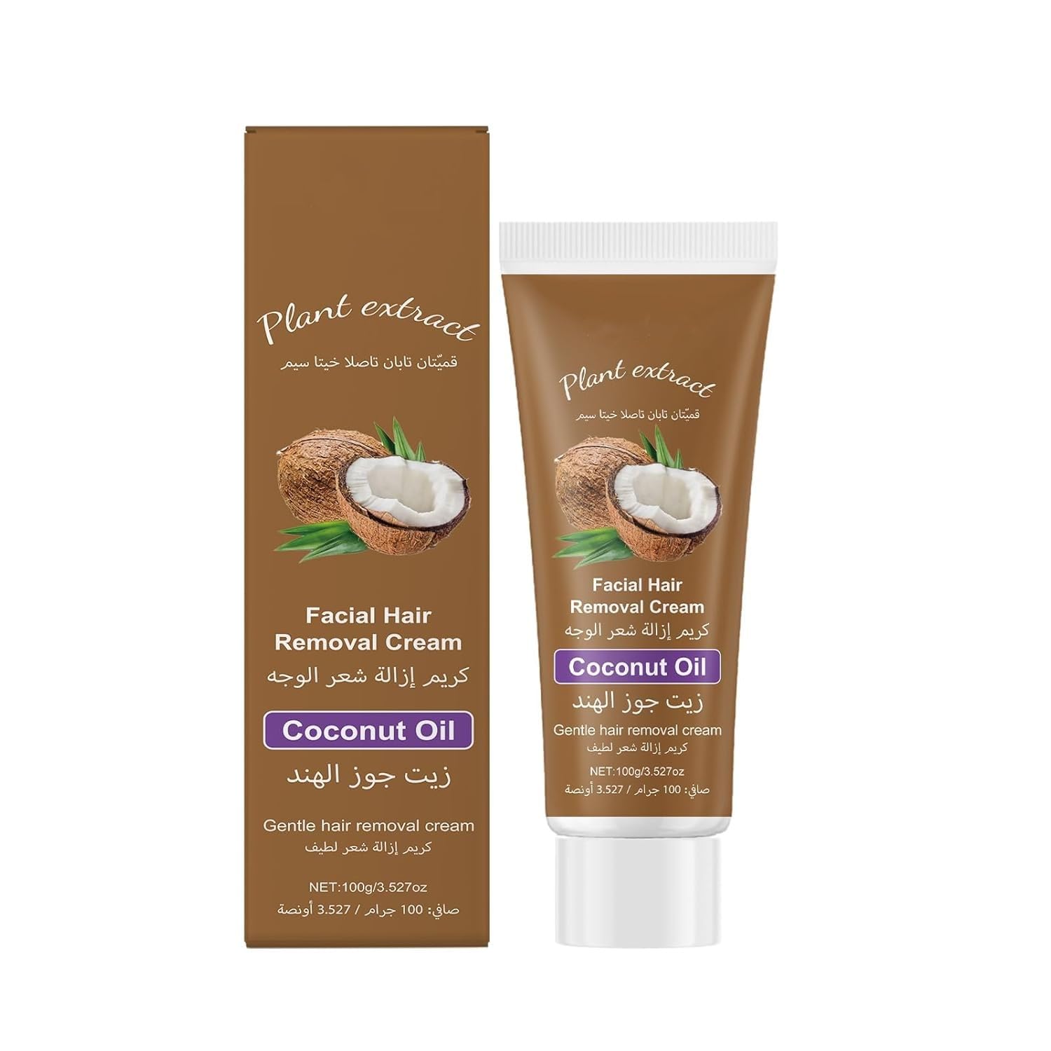 Coconut Oil Hair Removal Cream 100g for Women | Gentle Facial & Body Hair Removal Cream | Infused with Coconut Oil | Suitable for All Skin Types | Helps Leave Skin Smooth, Soft & Clear | Easy-to-Use-picture-32