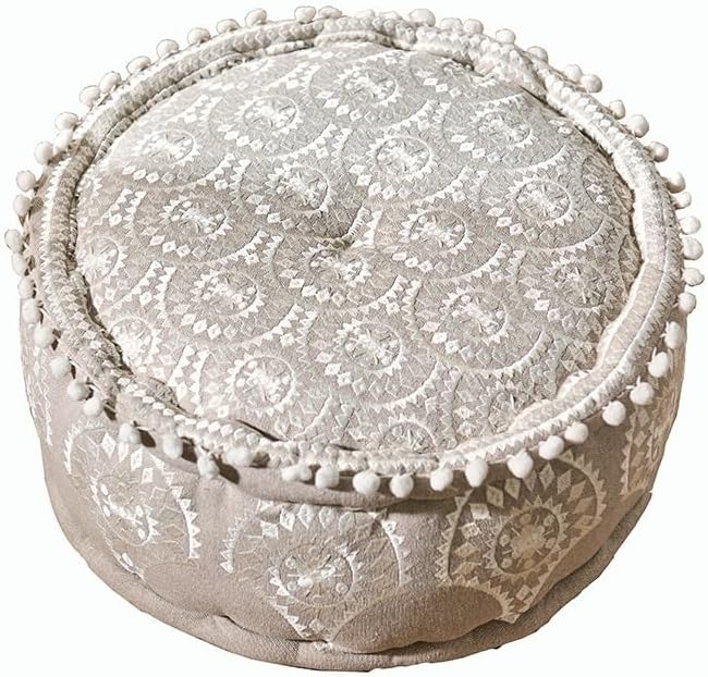 モロッコ風 オットマン 足置き スツール 手作り ベルベット パッチワーク リビング 玄関(C 40*20CM)