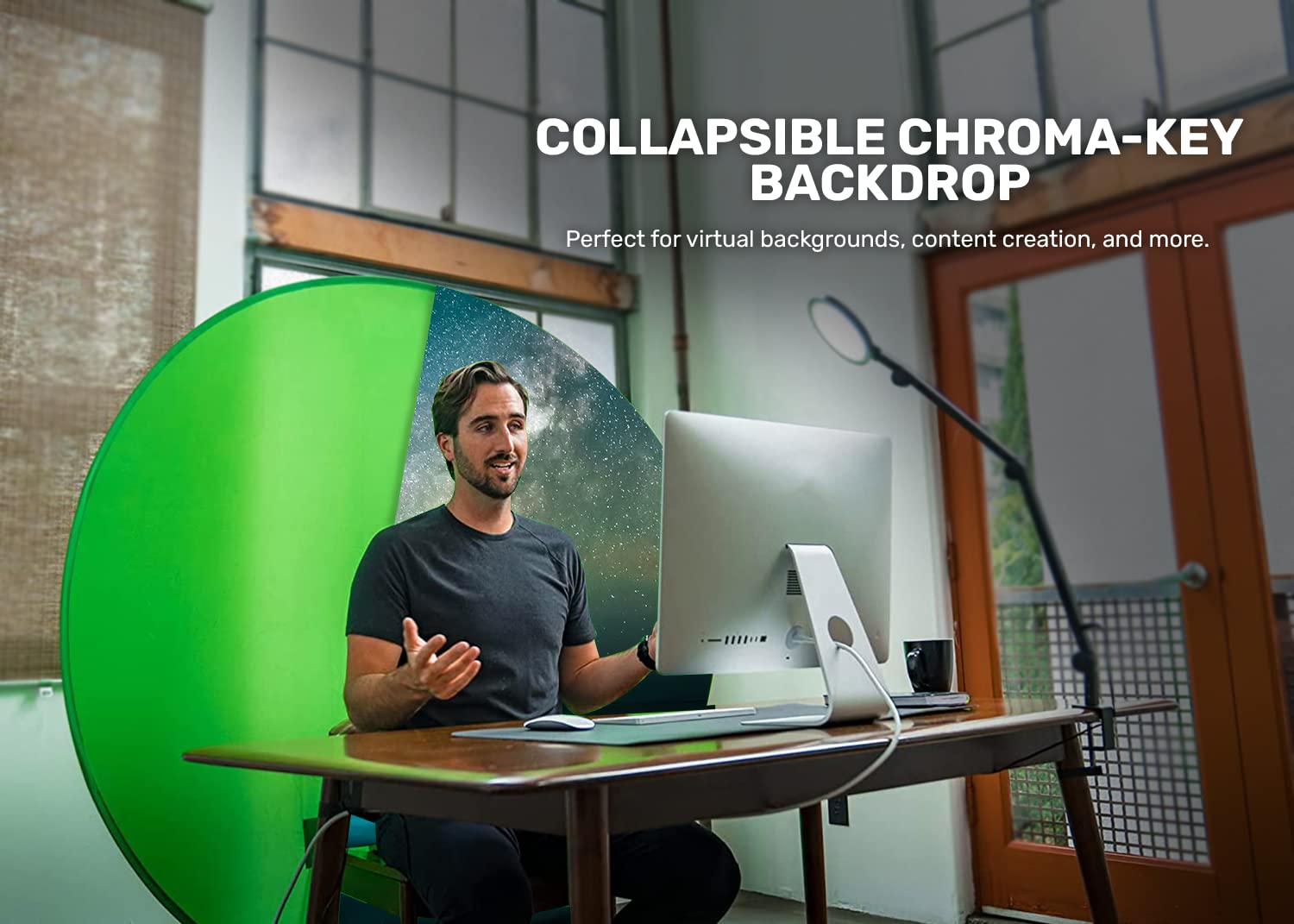 Buy around Mega 63" Green Portable Collapsible cam Backdrop