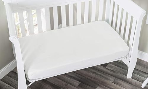 Miniatura 4 de Sábana bajera ajustable 100% algodón de punto jersey, para colchones estándar de cuna y niños pequeños, color gris liso, suave y transpirable, para