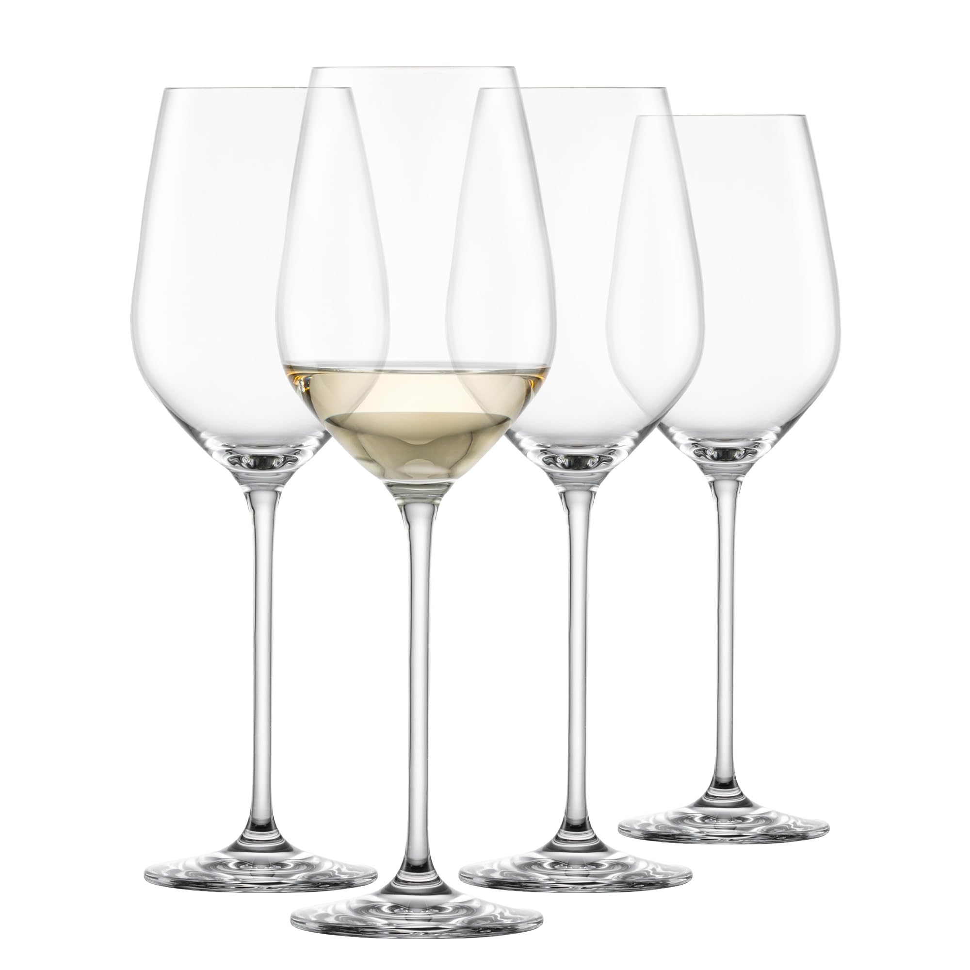 Schott ZWIESEL White Wine Glass Fortissimo (Set of 4), Elegant Wine Glasses for White Wine, Dishwasher-Safe Tritan Crystal Glasses, Made in Germany (Art. no. 123684)