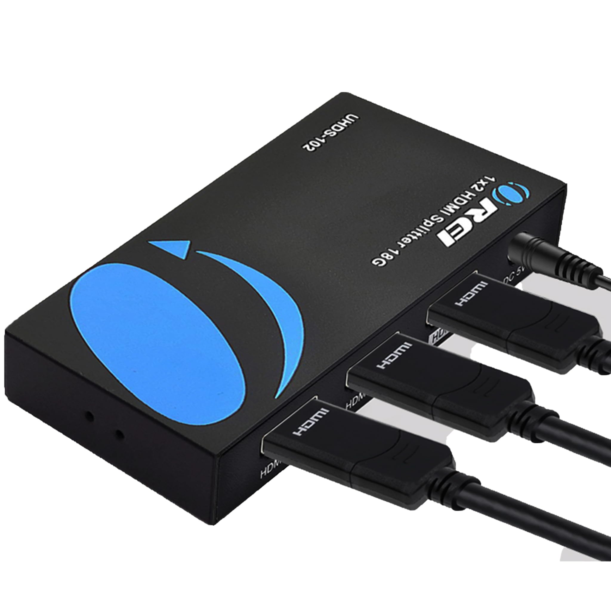 OREI 4K 1x2 2.0 HDMI Splitter, 2 Ports with Full UltraHD 4:4:4 HDR, HDR10, Dolby Vision, HDCP 2.2, 4K at 60Hz, EDID Support