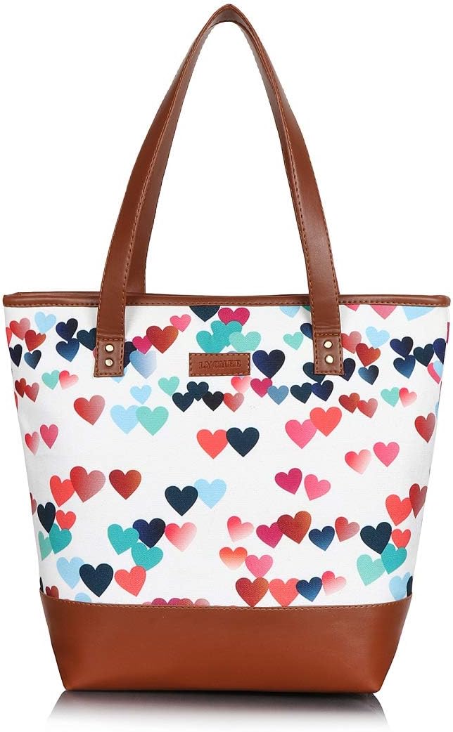 Lychee bagsWomen Canvas Print Blue Tote Bag