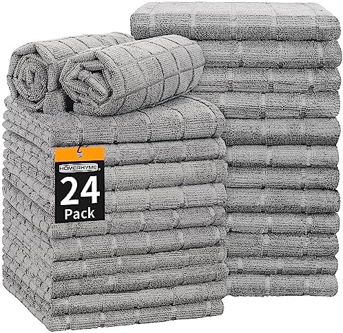Amazon.com: HOMERHYME Hand Towels for Bathroom, 24 Pack 25''*15 ...