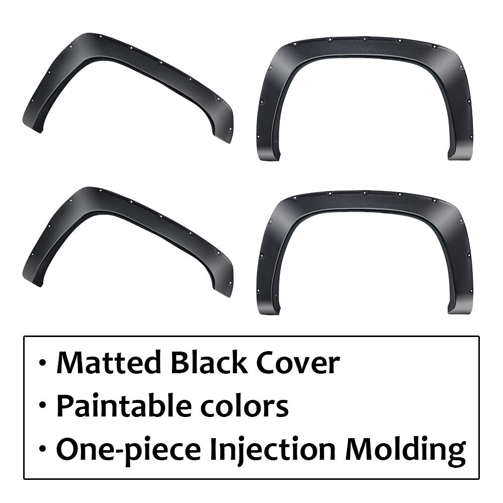 QuakeWorld Fender Flares For 19992002 Chevy silverado 1500, 19992006
