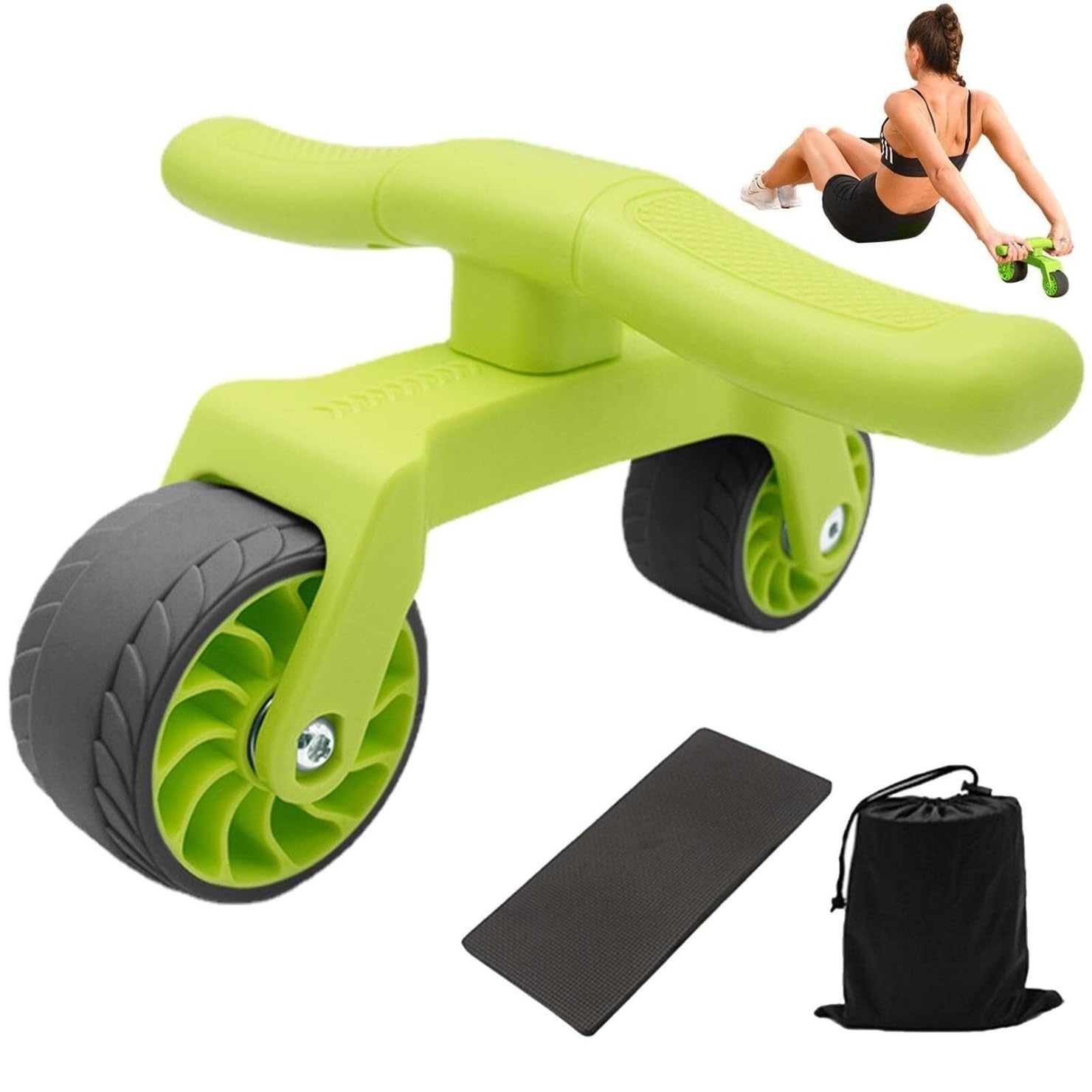 Bauchmuskelroller, Bauchmuskeltrainer mit Rad, Core-Trainer for Bauchmuskeltraining