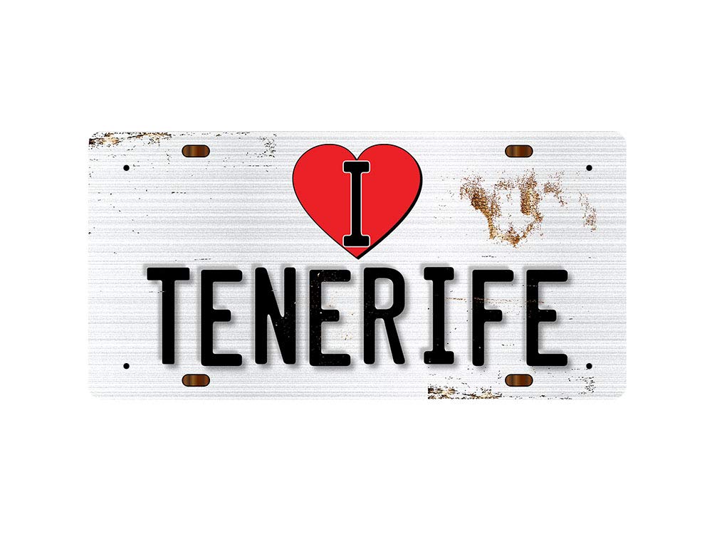 McMug - I Love Tenerife - Metal Sign, Decorative Sign, 200mm x 100mm
