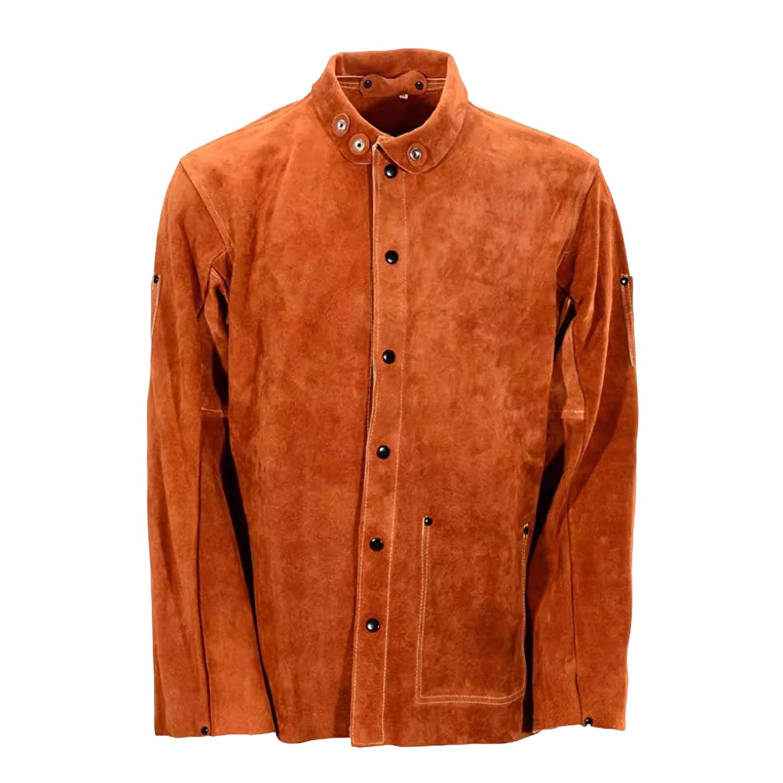 Leather Welding Jackets Coat with Flame Retardant and Thermal Protections for Workers Professional Leather Welding Coat