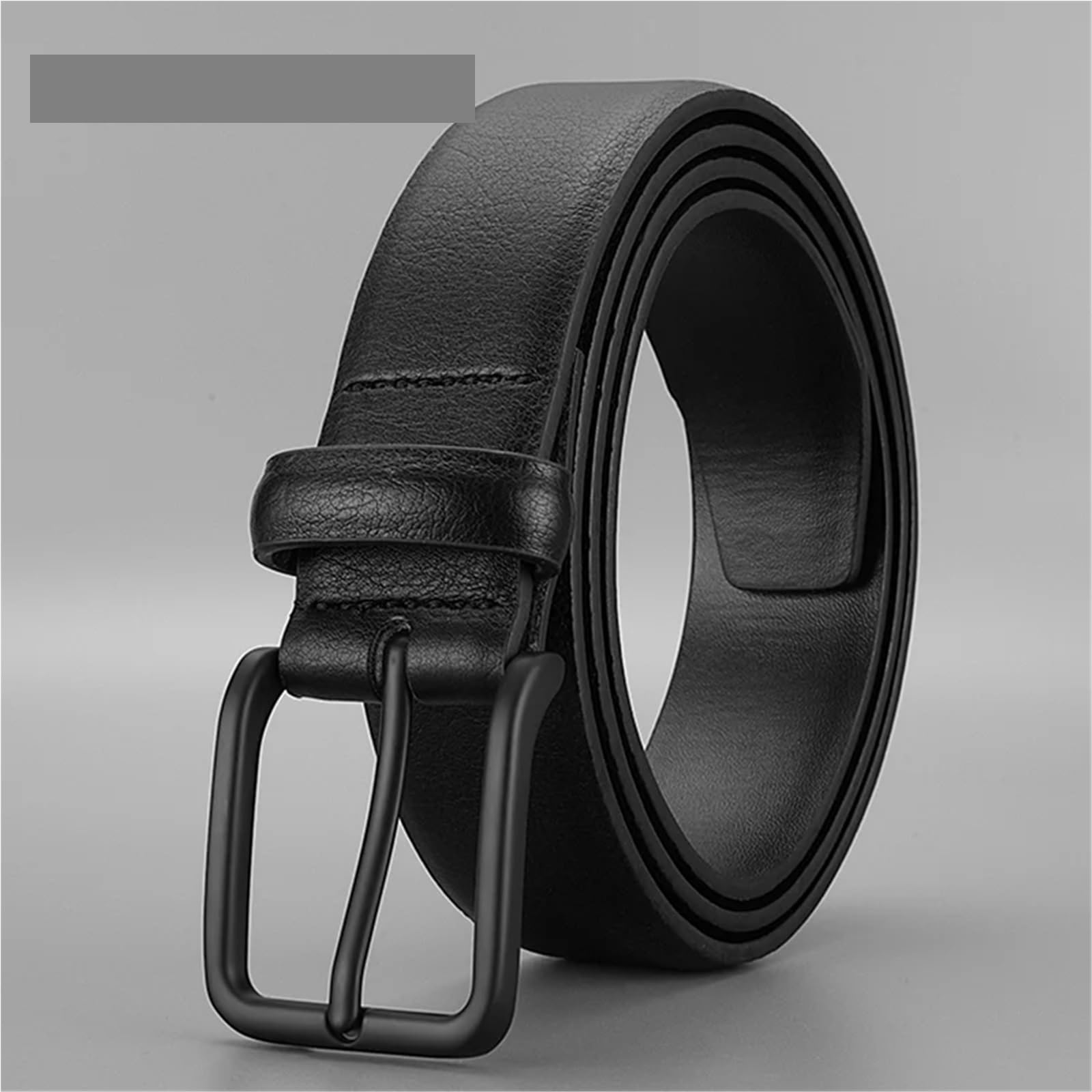 2 pezzi Cintura da uomo con fibbia maschile in pelle Cinture in vita for jeans Per Uomo