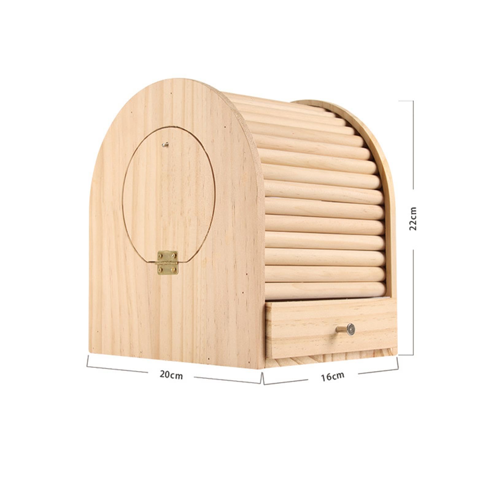 Nido de Madera, para Pájaros, Refugio, Jaula de Cría Abierta, Nido para Periquitos, Cacatúas Y Cotorras.
