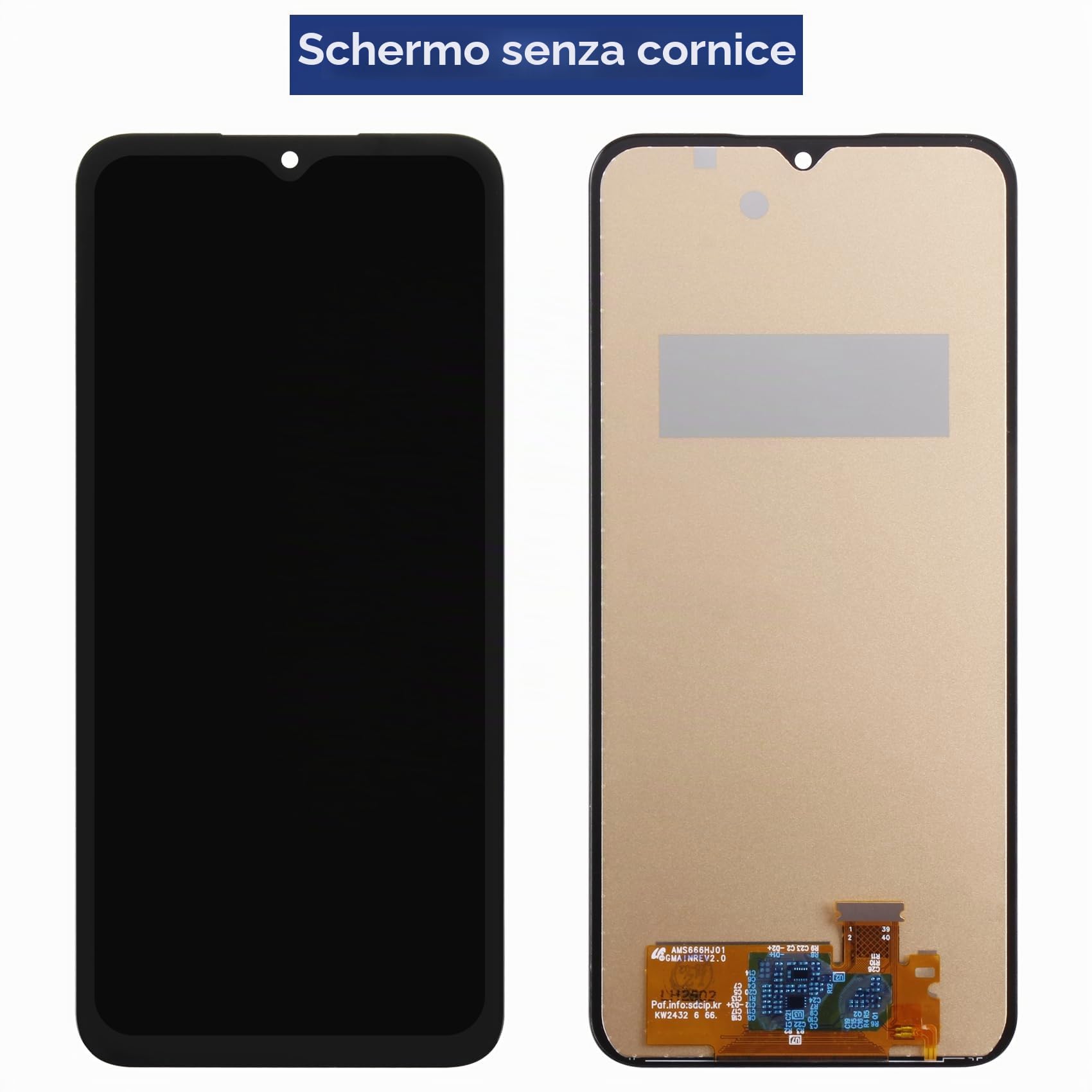 Reparo Per Samsung Galaxy A16 4G / 5G schermo LCD di ricambio per display LCD Samsung A16 4G per display LCD touch screen digitalizzatore SM-A165F SM-A165M SM-A166B (nero)