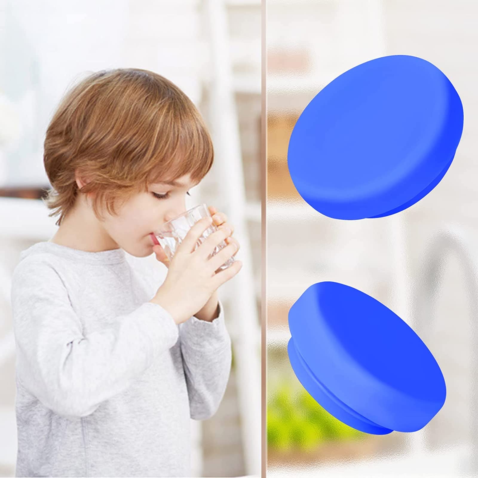 Sella Fifty Top Jucoan 100 Tappi Per Bottiglie D'acqua, 55 Mm 3 E 5 Galloni Tappi Quad Lock Cover