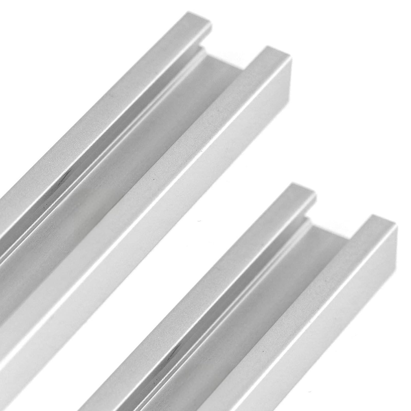 Profilé en C en aluminium 1 m (24 x 10-34 x 31 mm / 30 x 9 x 1 mm) | Rainure en U avec bride intérieure for capteurs, LED et montage d'automatismes/bricolage(23x15x2mm 12mm)