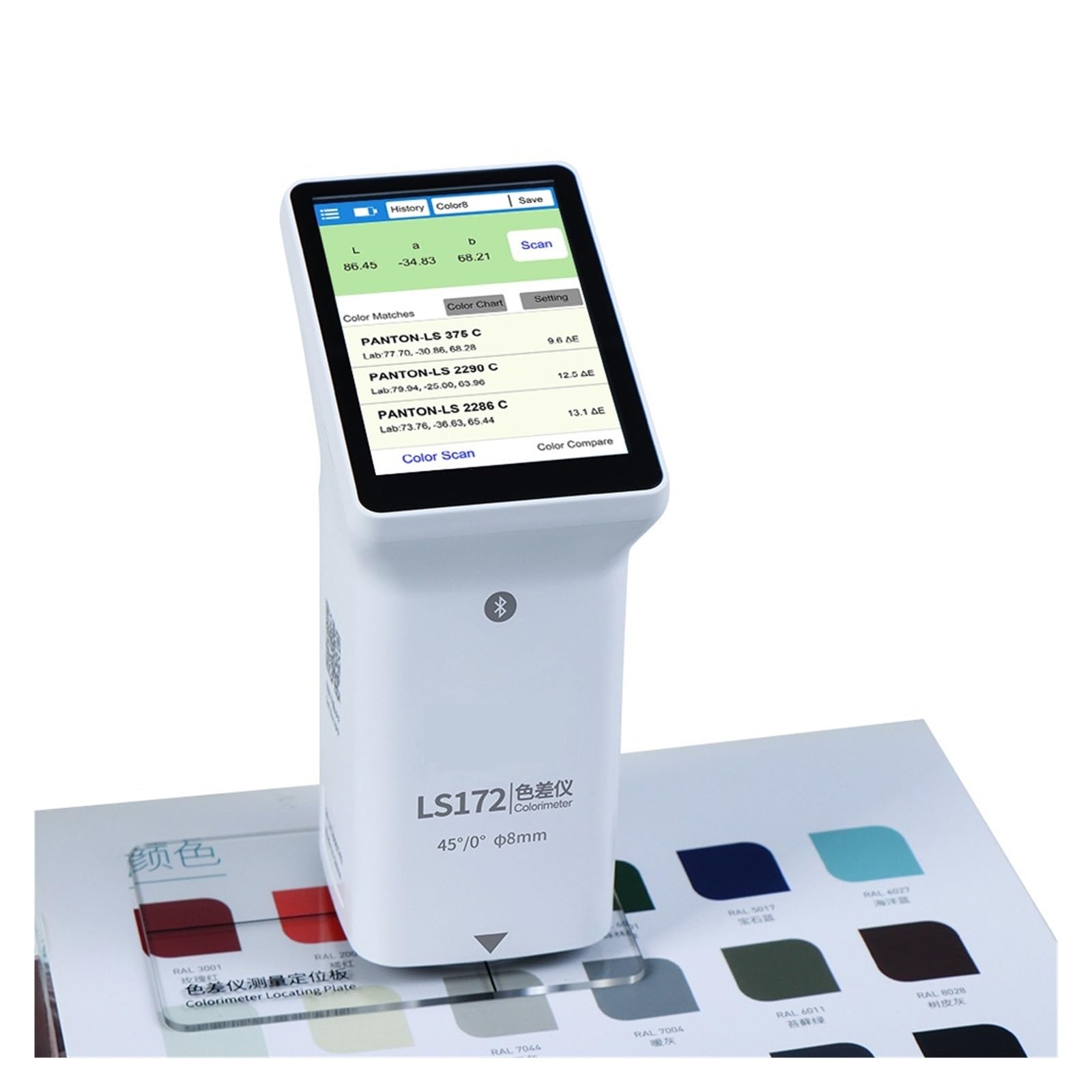 Merhovo One Color Colorimeters, Ls172 High Precision Handheld Colorimeter Digital Colormeter Portable For Printing