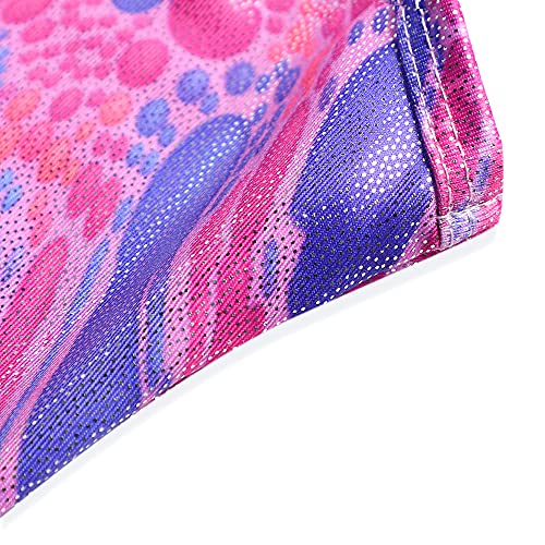 HOZIY Girls Gymnastics Leotards for Kids Tumbling Outfits Biketard Sparkle Adorable Pattern