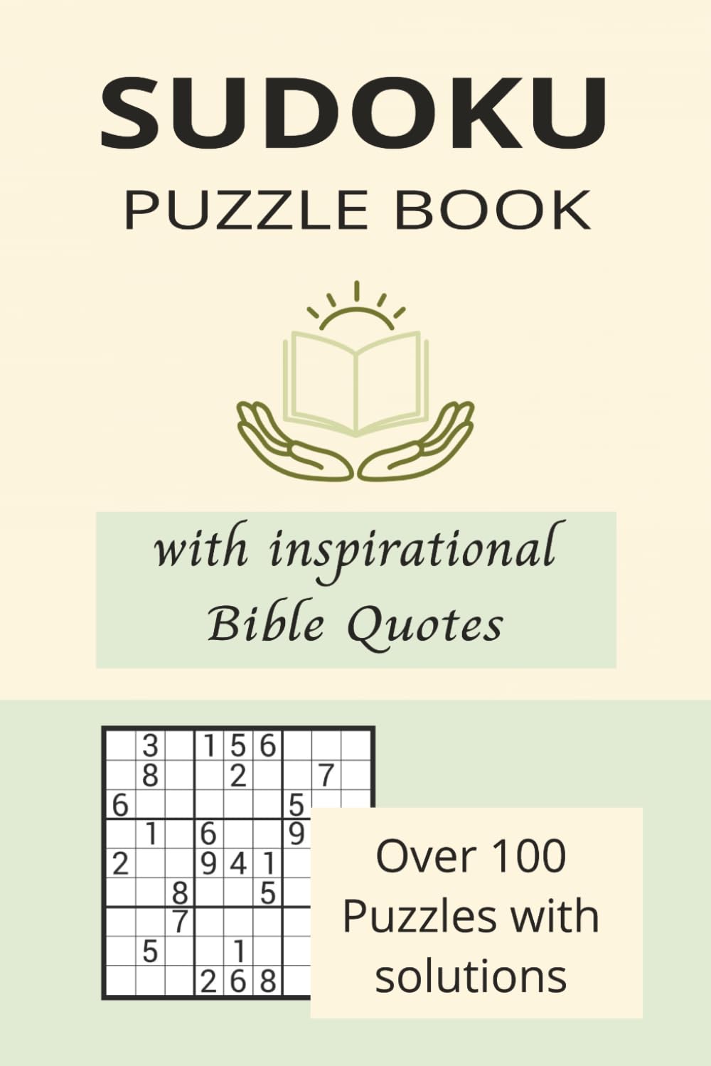 Sudoku Puzzle Book with Inspirational Bible Quotes
