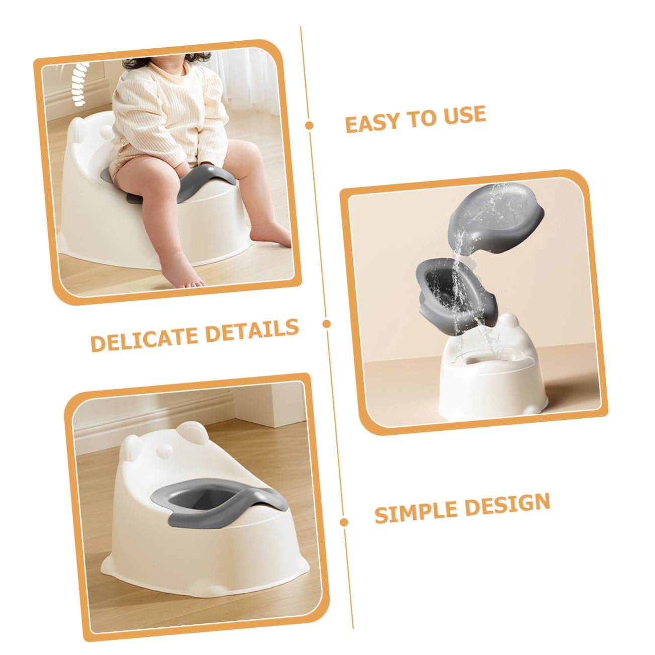 BESPORTBLE Orinal Para Bebes De Inodoro De Aprendizaje Portatil Orinal De Viaje Para Pequeños Inodoro Para Bebes Para Viajes