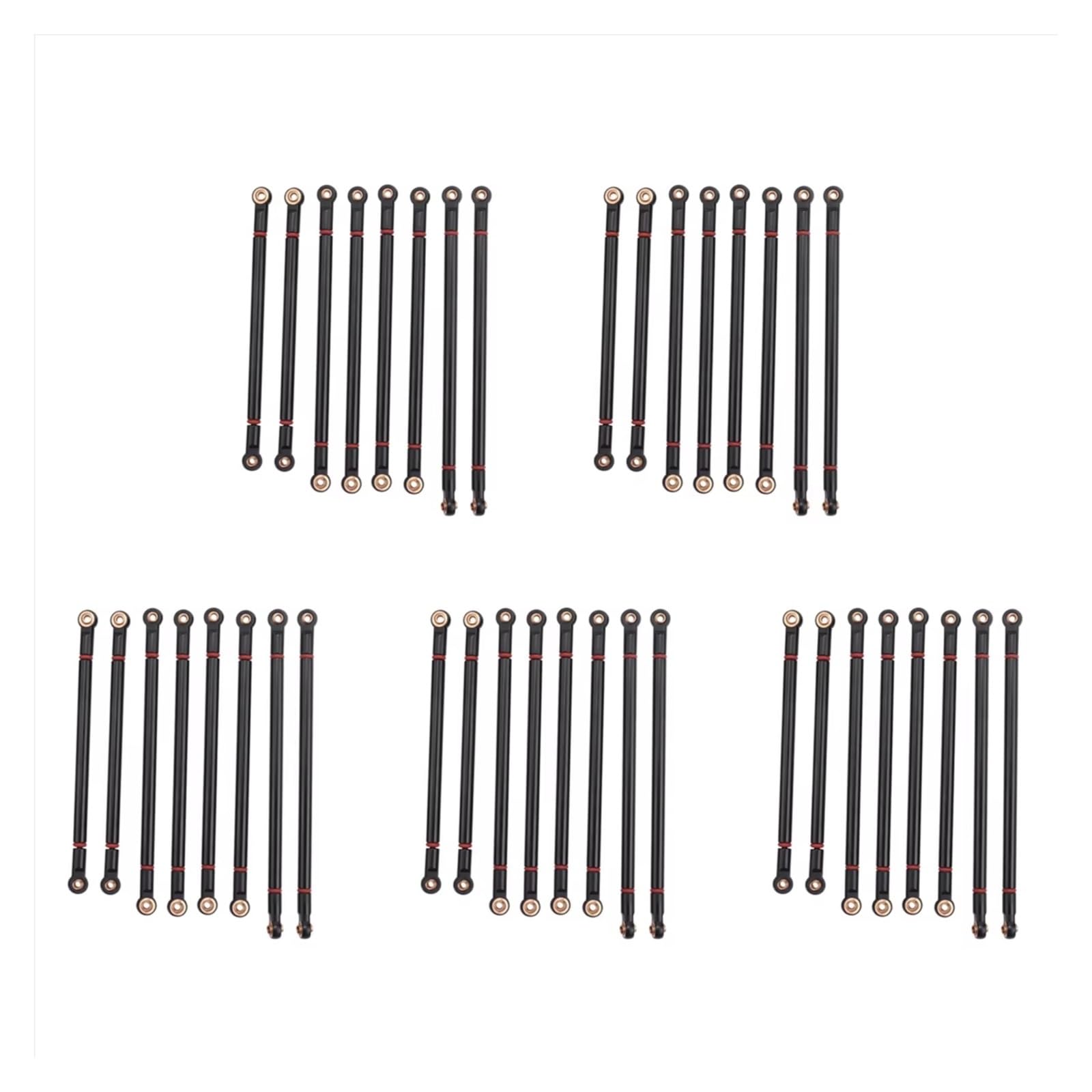 Rc Special Connecting Rod for Axial for SCX10 1/10 40Pcs Metal Link Rod 313MM Wheelbase Suit RC Crawler Car Off-Road Parts and Accessories Upgrade Replacement and Use