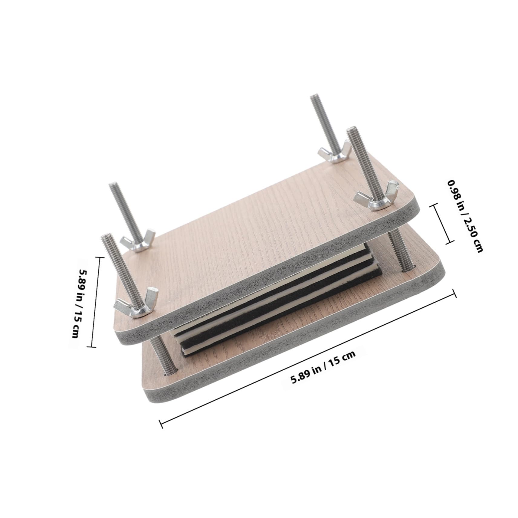 Gatuida Kit per Pressare Fiori in Legno Miniatura Strumento per Essiccare e Pressare Piante Creativo Fai da Te per Amanti di Botanica e Artigianato