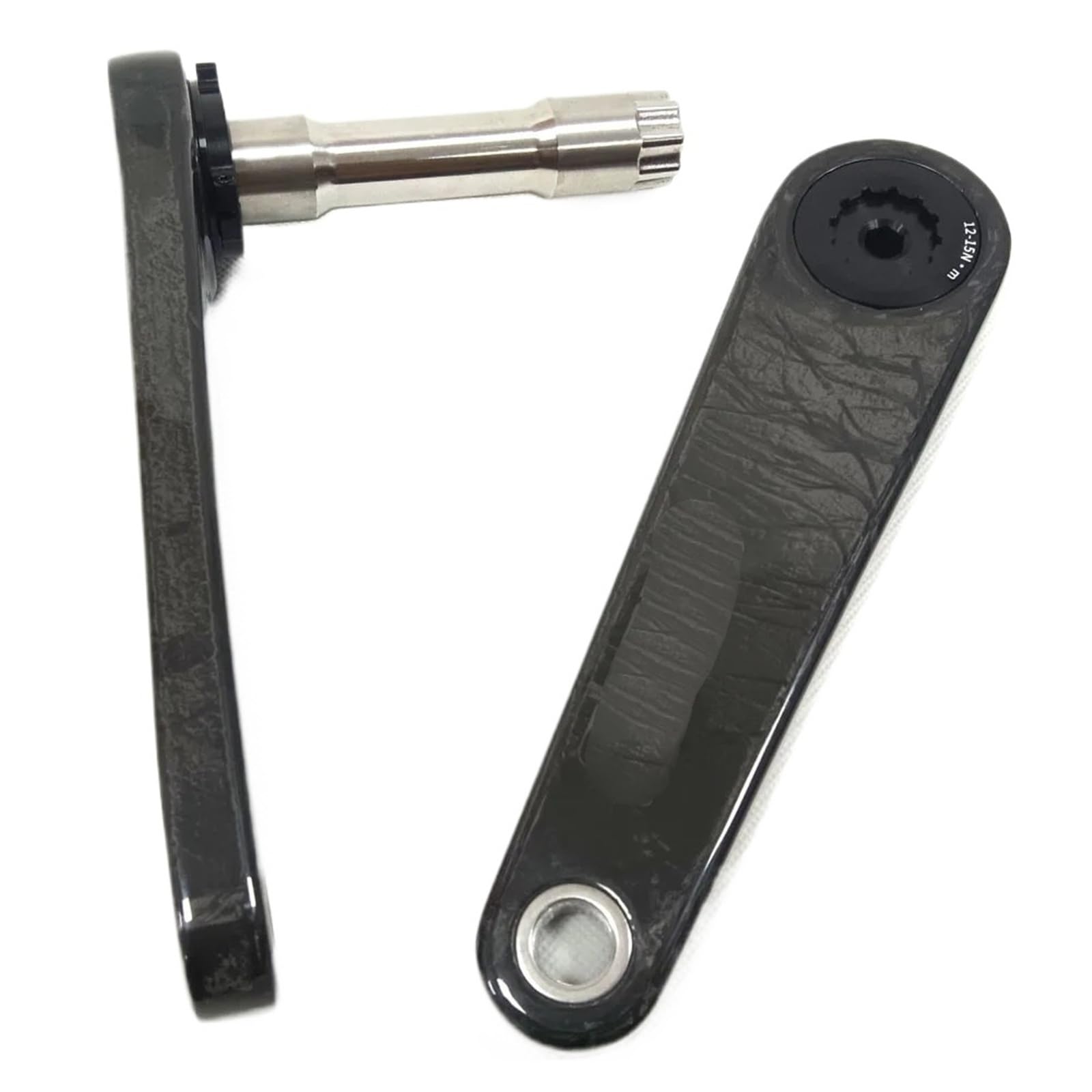 Amazon.co.jp: Leeseカーボンファイバー自転車クランクセット、24mm