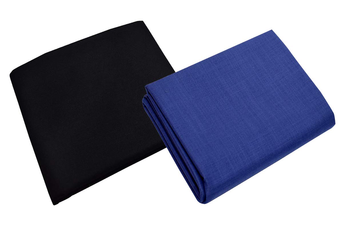 KUNDAN SULZ GWALIOR Men's Poly-Cotton Unstitched Shirt & Trouser Fabric Combo Set (Multicolor; 1.50 & 2.25 Meters) 4