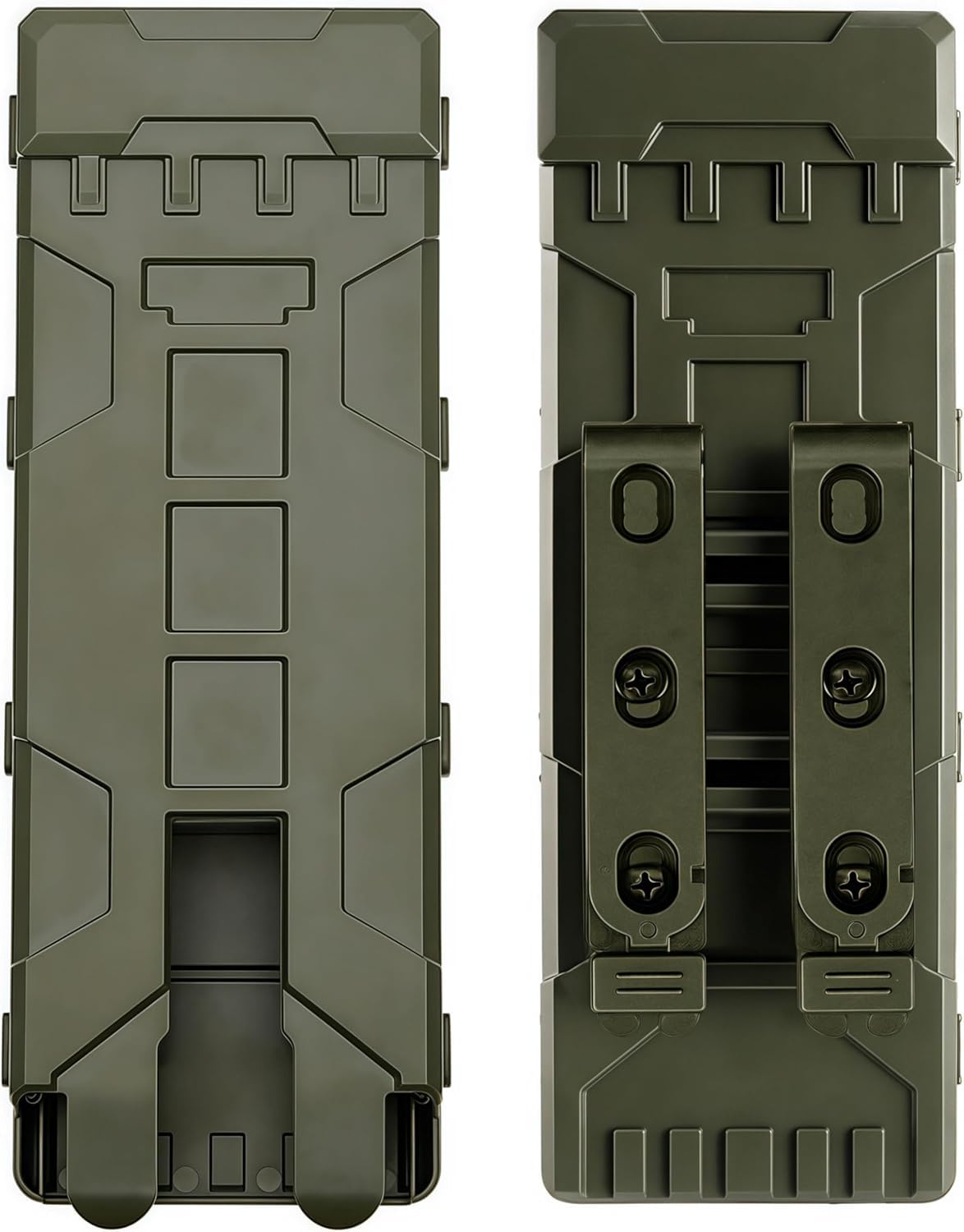 ACEXIER Portacargador táctico Molle para 10 Cartuchos de Calibre 12, Soporte para Recarga, Bolsa para munición, Airsoft y Paintball