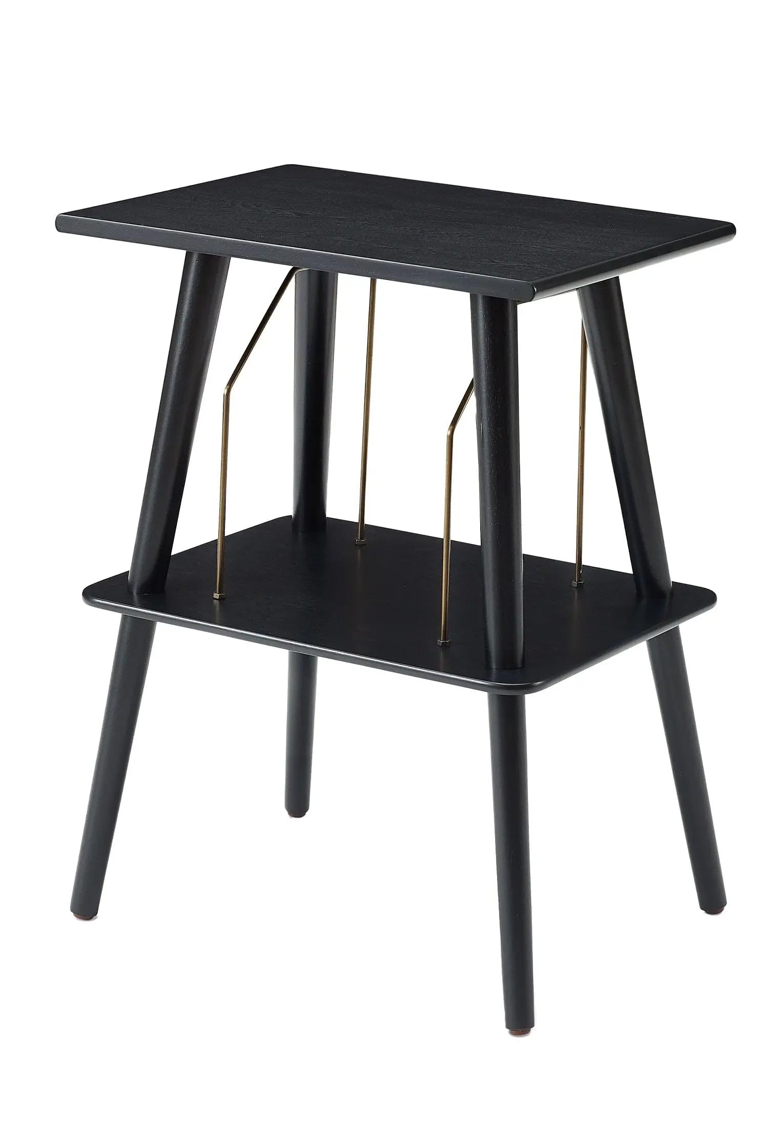 Crosley ST66-BK Manchester - Soporte para Tocadiscos con Almacenamiento de Cables, Color Negro