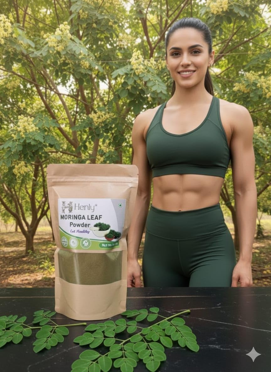Henly Moringa Powder | Rich in Nutrients | Contains essential vitamins and minerals | Naturally boosts energy and overall gut health | Chemical Free (Super Food) 200 gms-image-22