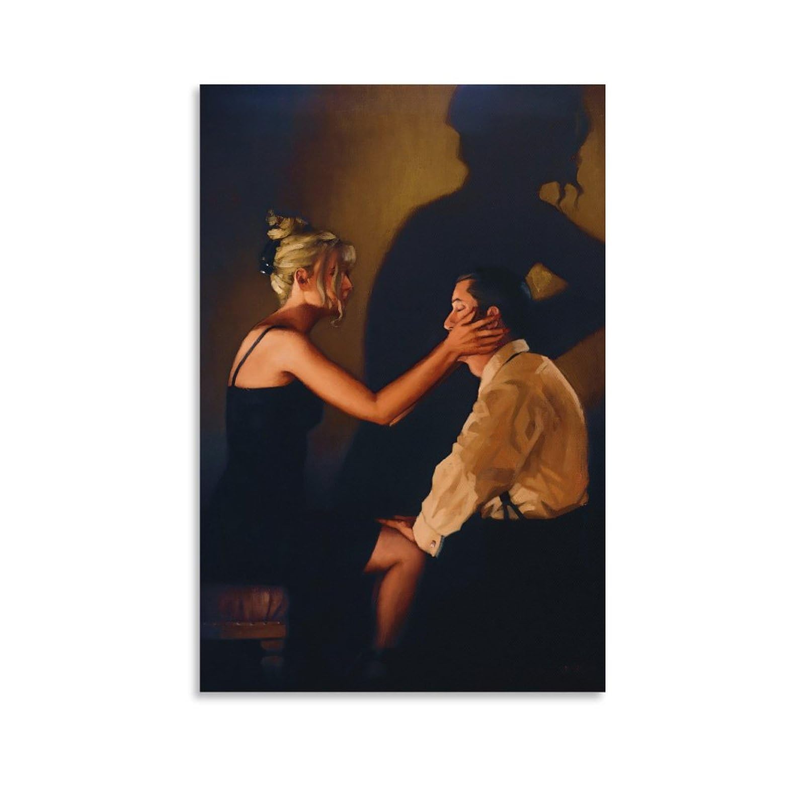 Lovers And Others Strangers by_Jack_Vettriano Wall Art Prints Poster (3) 23 Wall Art Painting Canvas Living Room Prints Bedroom Decor 12x18inch(30x45cm)