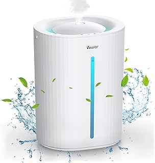 Sponsored Ad - Humidifier for Bedroom Large Room - VEWIOR Top Fill Cool Mist Humidifiers for Baby Nursery, Plants, Home, ...