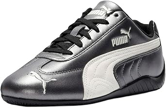 PUMA Womens Speedcat Metallic Lace Up Sneakers Shoes Casual - Black