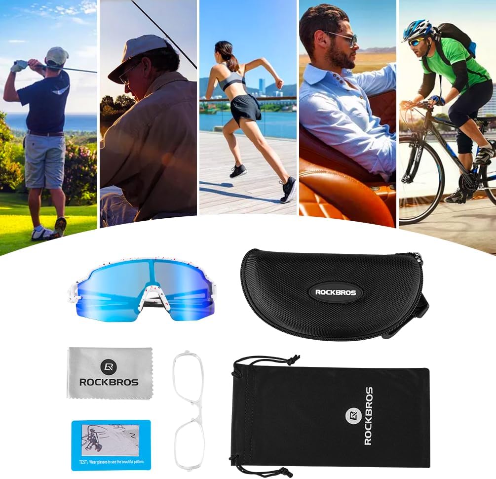 ROCKBROS Polarized Sunglasses for Men Women UV Protection Cycling Sunglasses Sport Glasses - Image 7
