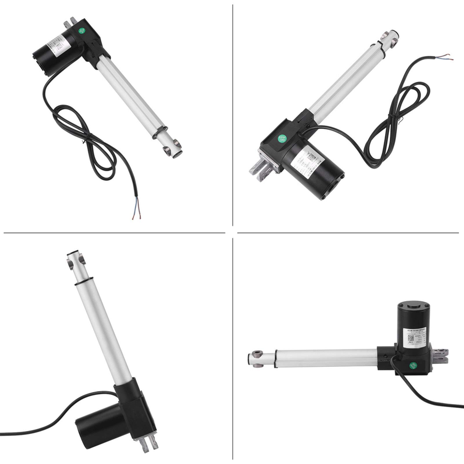 Attuatore Lineare Js Tgz U3 da 500MM per Letti Medici Divani Elettrici Sistemi di Sollevamento Industriali,600KG di Spinta Trazione 12 & 24vdc Protezione Ip54 Basso (250 mm)