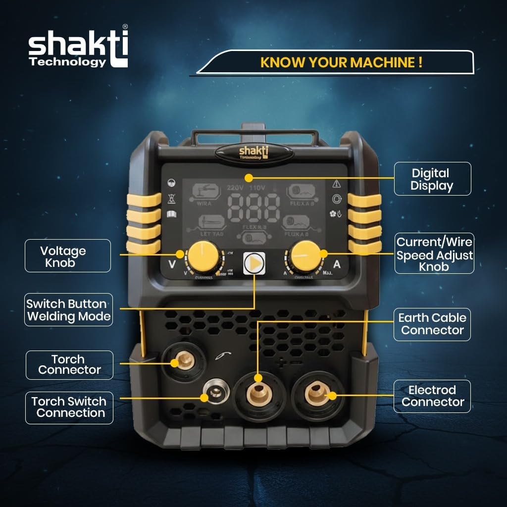 Shakti 200A 3-in-1 Welding Machine - Gasless & Portable -7 Shakti 200A 3-in-1 Welding Machine - Gasless & Portable -7