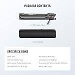 NEEWER Overhead Horizontal Camera Tripod Monopod with Fluid Head & Flexible Center Column, 90 Inch Tall Metal DSLR Video Travel Stand, Arca Type QR Plate & Inverted Legs, Max Load 13.2 lbs, TP64