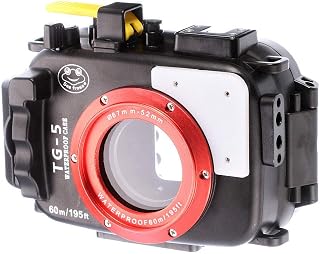 60m 195ft Camera Waterproof Case Underwater Housing Bag for Olympus TG5