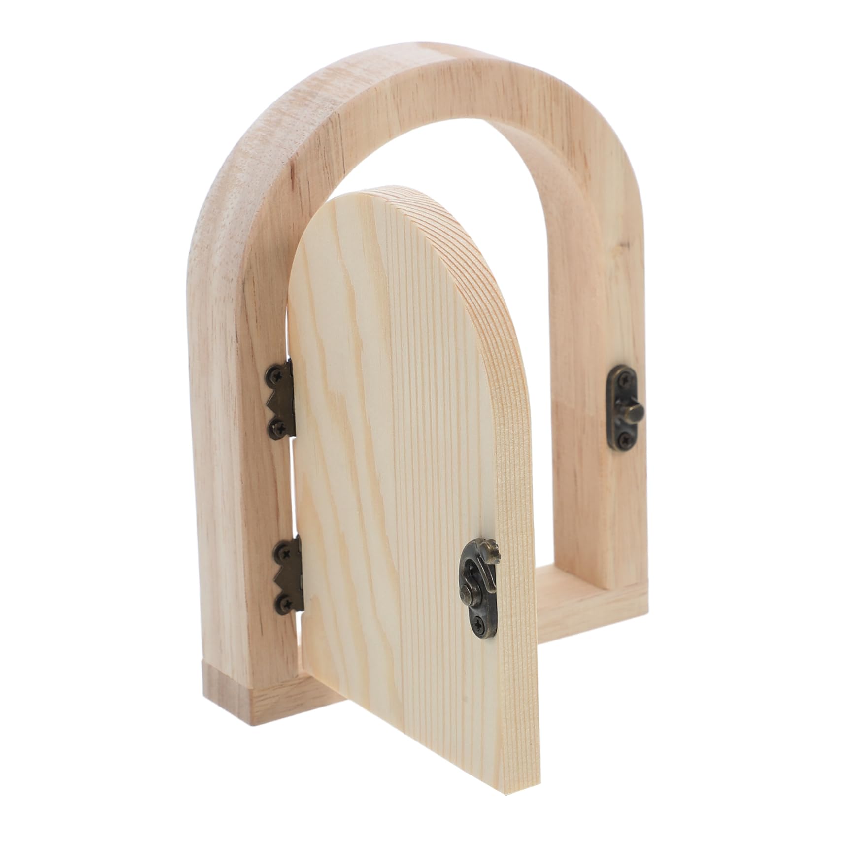 Cubierta de interruptor de madera con diseño de puerta y panel protector autoadhesivo