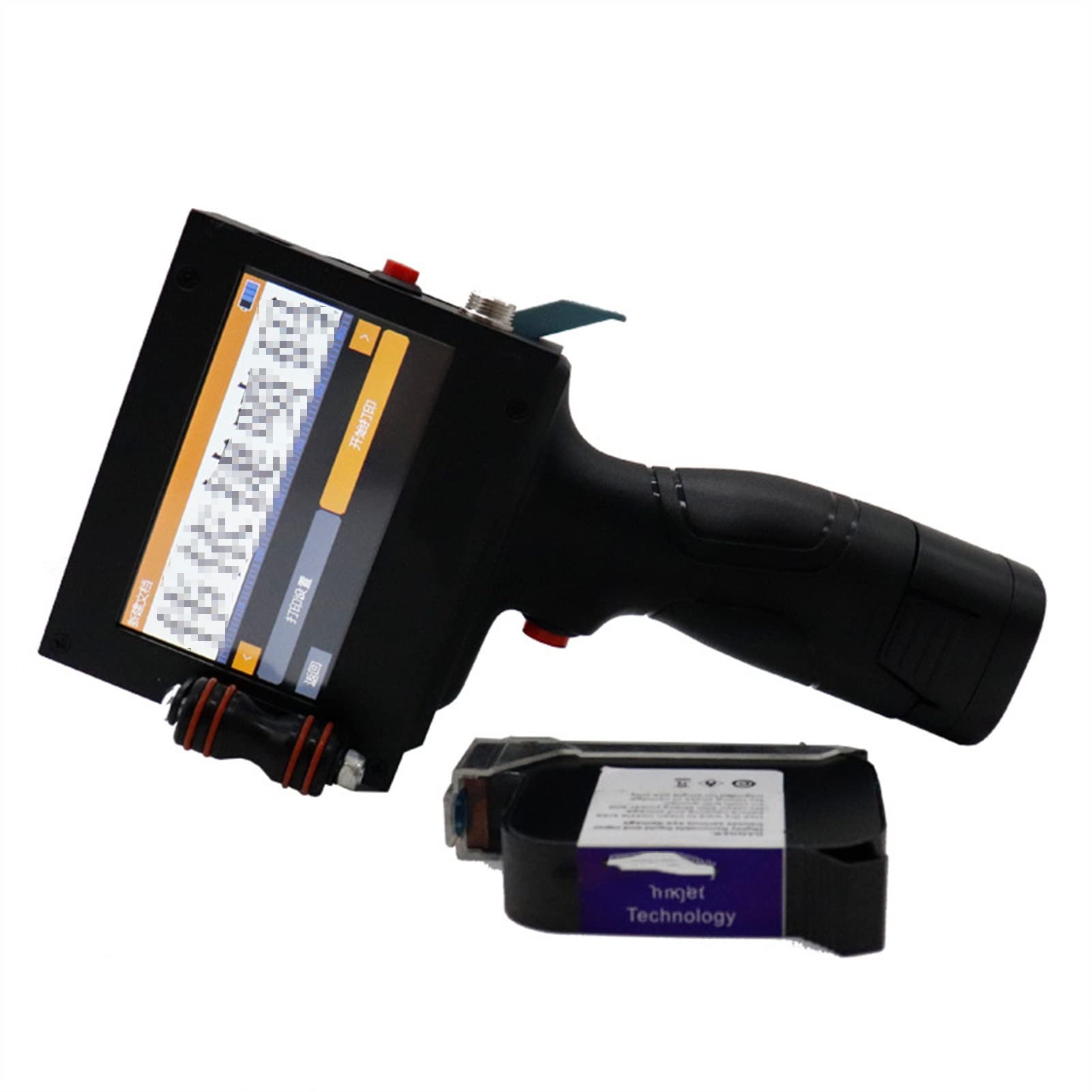 Handheld Inkjet Printer, Stampante a getto d'inchiostro portatile, alimentare e bevande Batteria in acciaio in acciaio, data e validità, una piccola stampante portatile