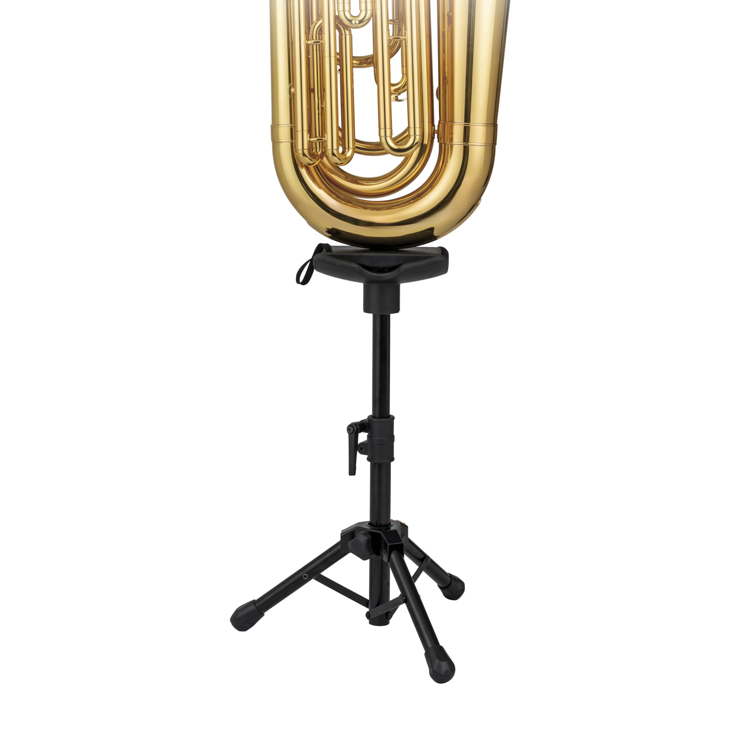 HERCULES Steh- & Sitz-Spielständer für Tuba, Euphonium, Bariton, faltbar, Tasche